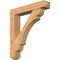 Ekena Millwork Olympic Craftsman Smooth Bracket w/ Offset Brace, Western Red Cedar, 7 1/2"W x 40"D x 44"H BKT0806X40X44OLY04SWR - alternate 1